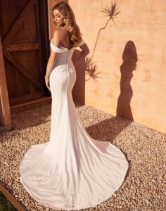 Lloyd by Sophia Tolli - Simple Wedding Dress - Back View