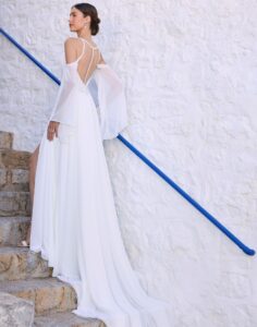 Abby by Sophia Tolli - Beach Wedding Dress - Back View