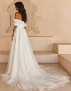 Lissy by Madi Lane - Simple Wedding Dress - Back View