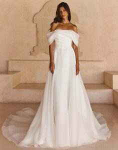 Lissy by Madi Lane - Simple Wedding Dress - Front View