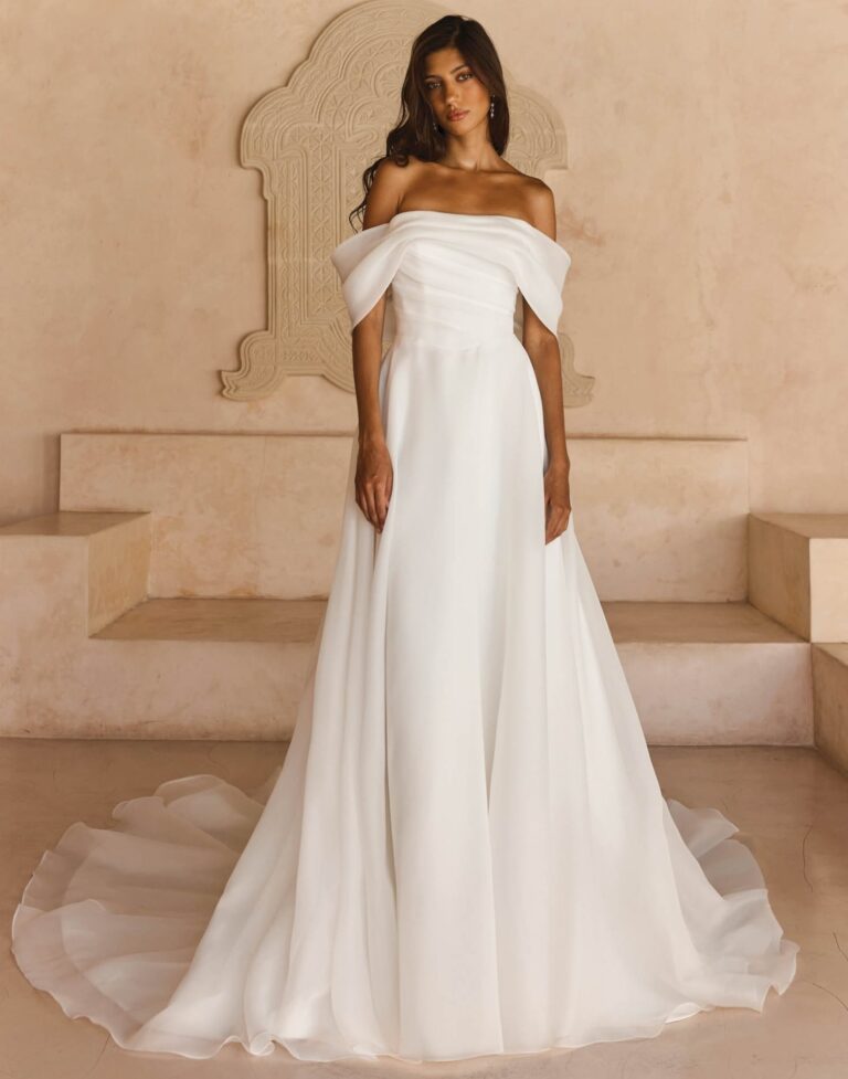 Lissy by Madi Lane - Simple Wedding Dress - Front View