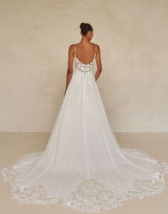 Whyte by Madi Lane - Simple Wedding Dress - Back View