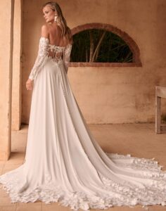 Wynne by Madi Lane - A-line Wedding Dress - Back View