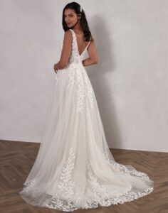 Indigo by Romantica - Boho Wedding Dress - Back View