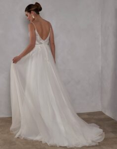 Jessie by Romantica - Simple Wedding Dress - Back View