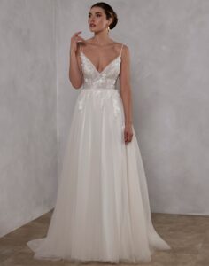 Jessie by Romantica - Simple Wedding Dress - Front View