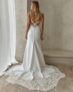 Bennie- Madi Lane Wedding Dress - Back view