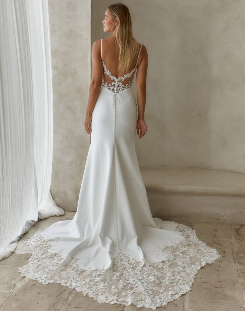 Benni-madi-lane-wedding-dress-back-view Bennie- Madi Lane Wedding Dress - Back view