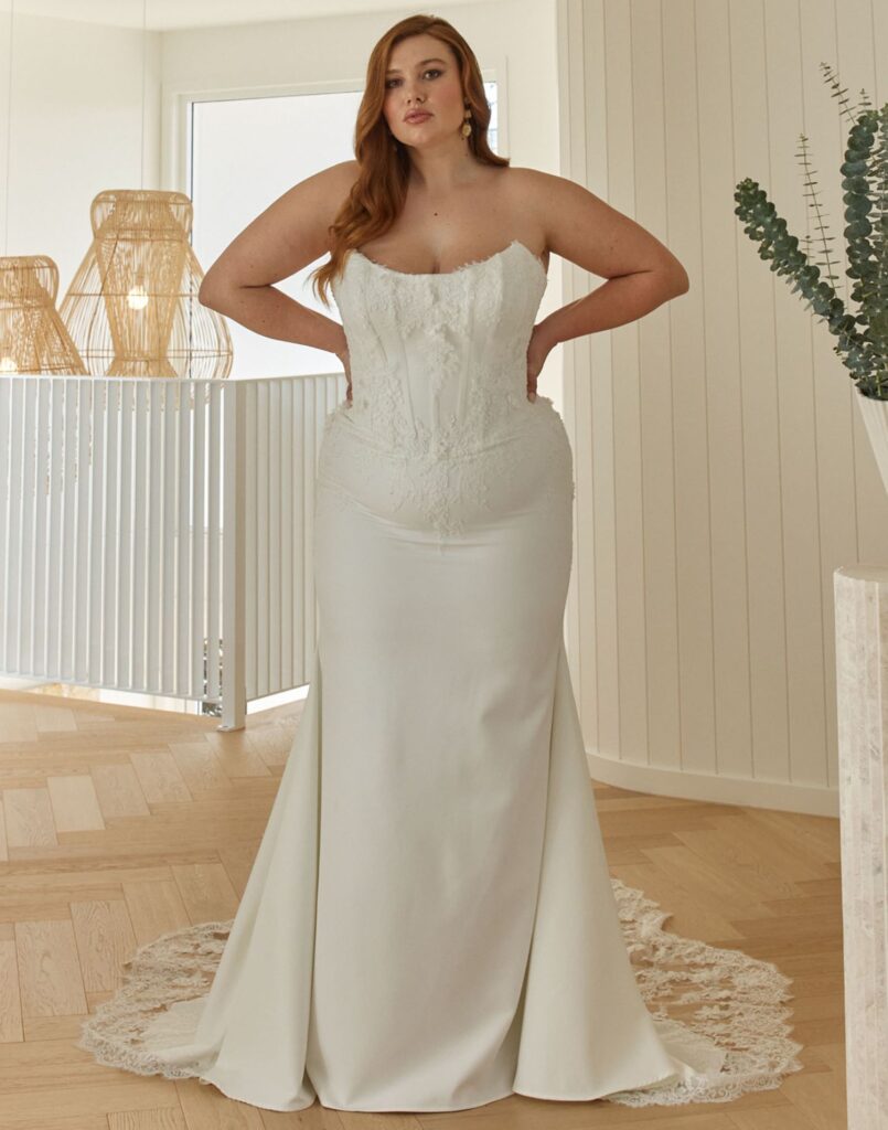 Lohan-madi-lane-wedding-dress-front-view-plus Lohan-Madi Lane wedding dress - Front view plus