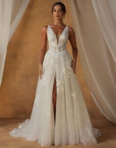 Neely - Madi Lane wedding dress - Boho wedding dress - Front View
