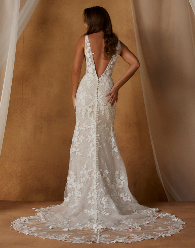 Nellie-madi-lane-wedding-dress-back-view Nellie - Madi Lane Wedding Dress - Back View
