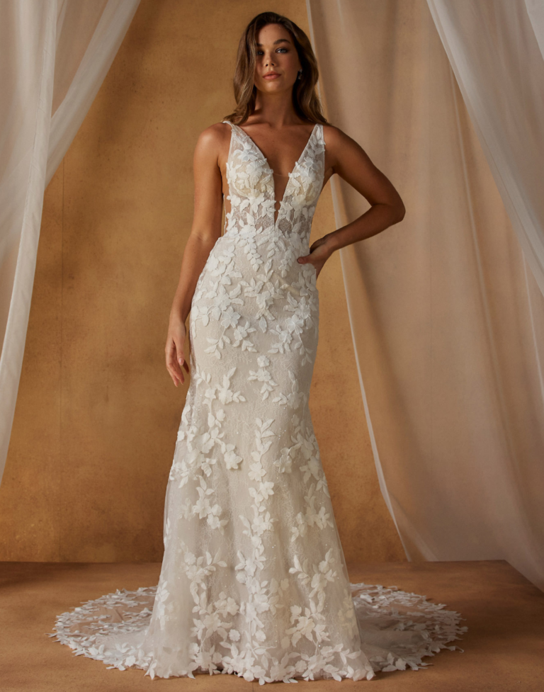 Nellie - Madi Lane Wedding Dress - Front View