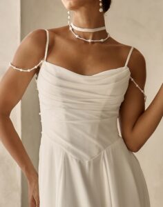 Rink - Madi Lane Wedding Dress - Close up View