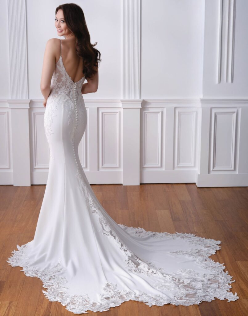U2209-unlisted-wedding-dress-back-view U2209 - Classic Wedding Dress - Enchanting - Back View