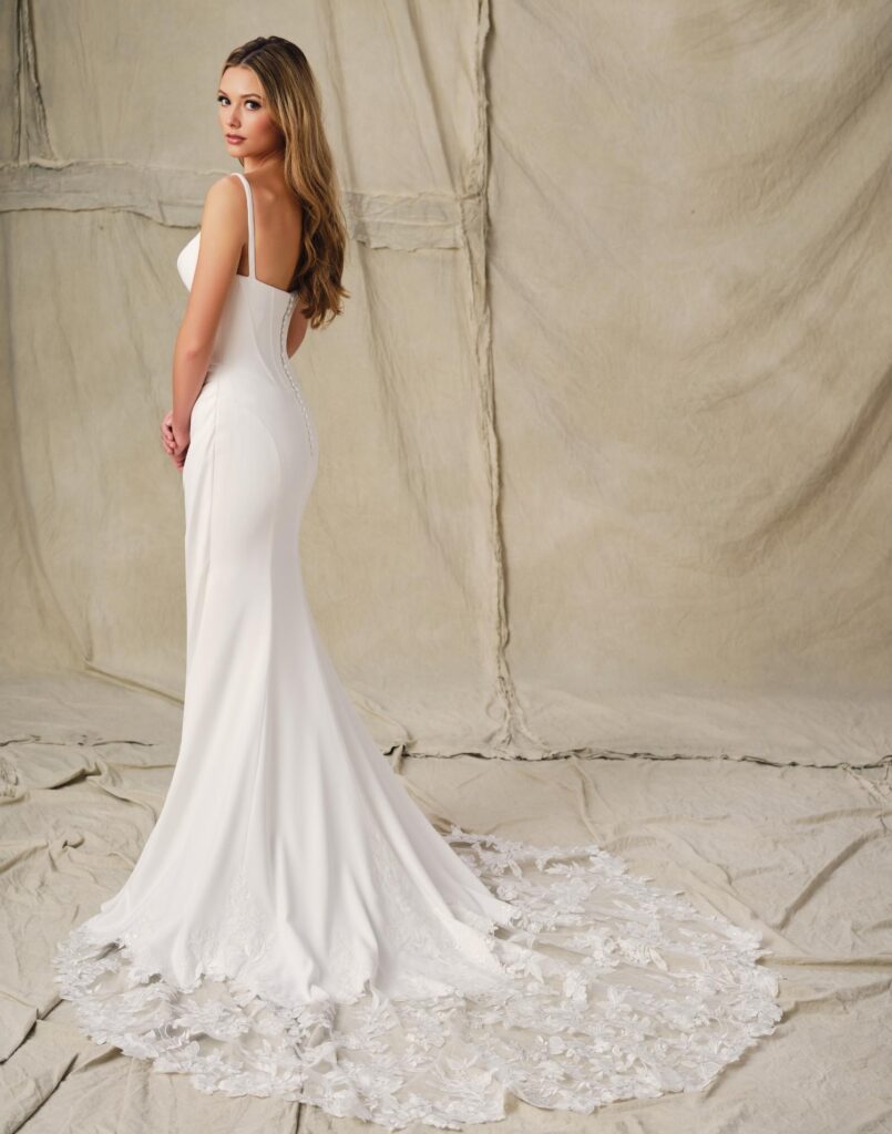E424-Enchanting-Wedding-dress-Back-View E424 - Enchanting Wedding Dress - Back View