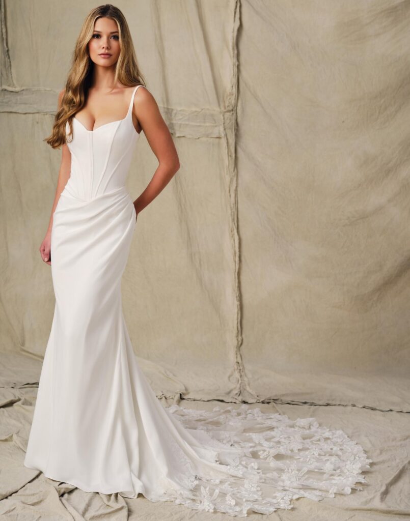 E424 - Enchanting Wedding Dress - Front View