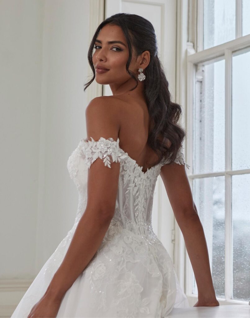 Joslyn-Romantica-Wedding-dress-close-up-view Joslyn - Romantica wedding dress - Close up view