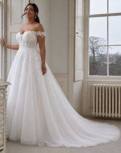 Joslyn - Romantica wedding dress - plus size front view