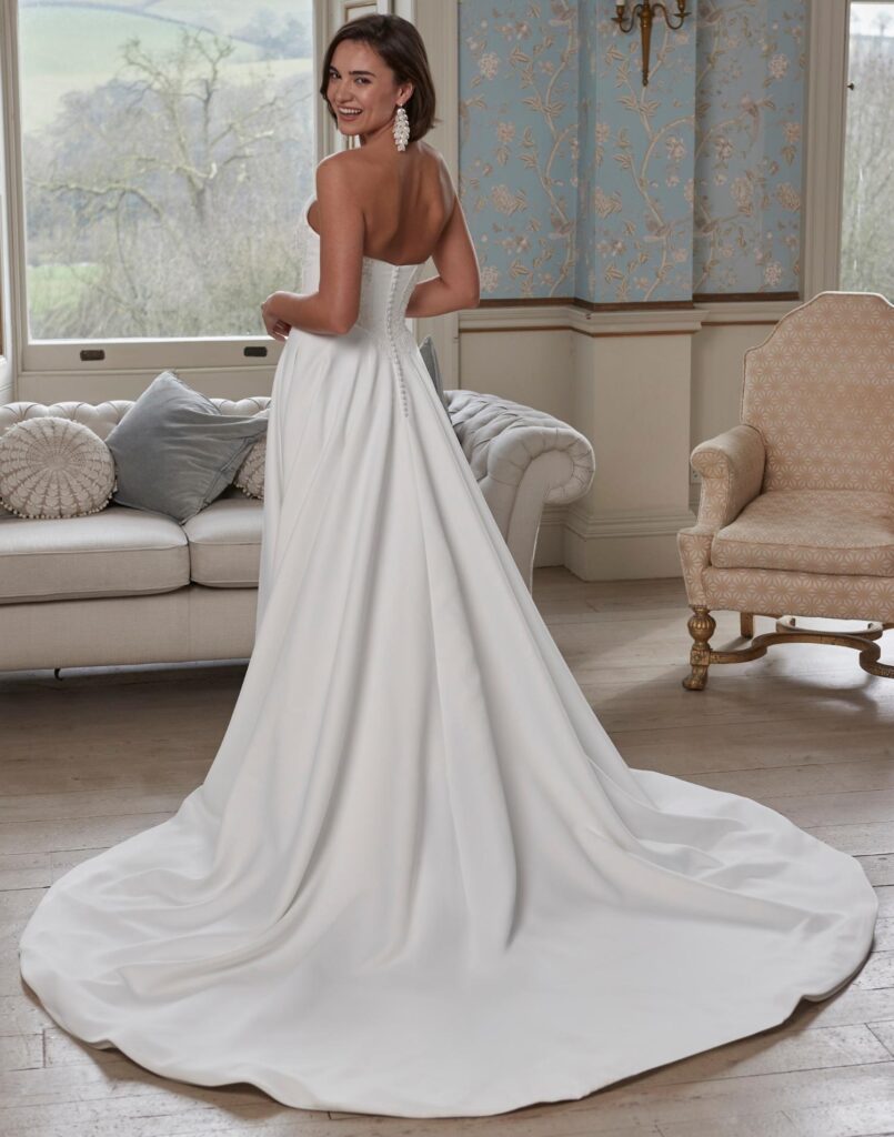 PB32604-Pure-Bridal-wedding-dress-back-view PB32604 - Romantica Wedding Dress - Back View