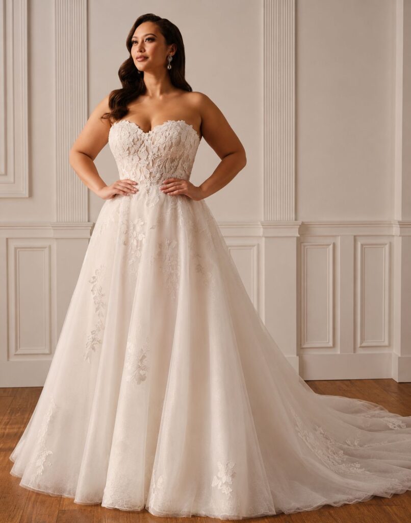 U2306-unlisted-wedding-dress-front-view-plus-size U2306 - Enchanting Wedding Dress - Plus size