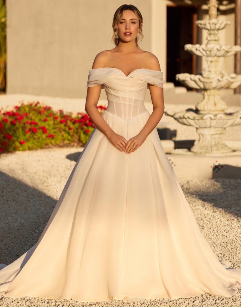 Y3145 - Ariane - Princess Wedding Dress - Front View