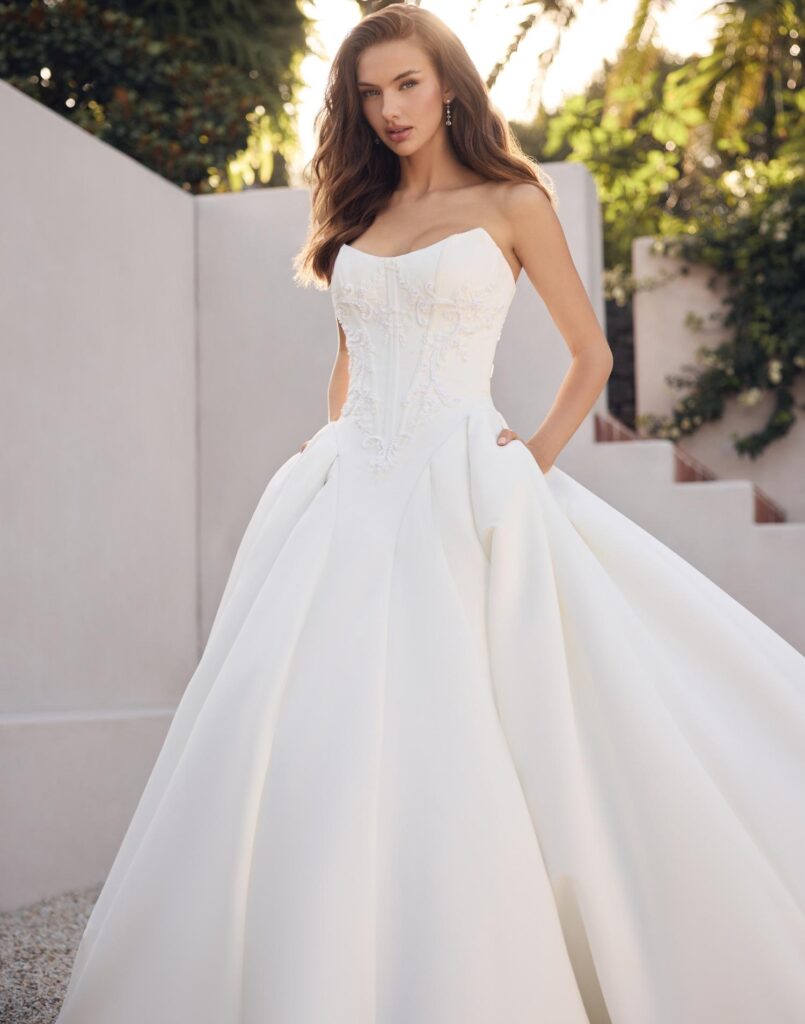 Y3240 Lettie - Ball Gown Wedding Dress - Front View