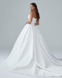 Y3240 Lettie - Ball Gown Wedding Dress - Back View