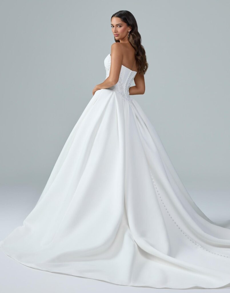 Y3240-Lettie-Sophia-Tolli-wedding-dress-back-view-2 Y3240 Lettie - Ball Gown Wedding Dress - Back View