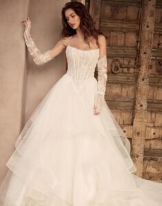 Y3242 - Josie - Princess Wedding Dress - Front View