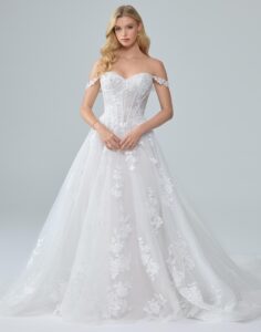 Y3244 Emory - Lace Wedding Dress - Front View
