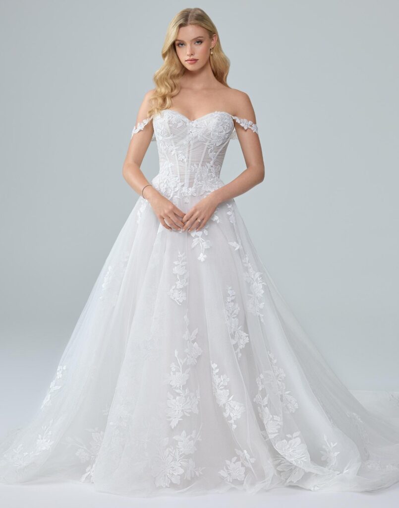 Y3244-Emory-Sophia-Tolli-wedding-dress-Front-view Y3244 Emory - Lace Wedding Dress - Front View